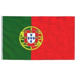 Bandeira de Portugal - tecido poliéster neutro (90x150cm)