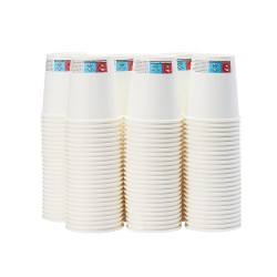 Copos Cartão para bebidas quentes (207mL - 150 unidades, branco)