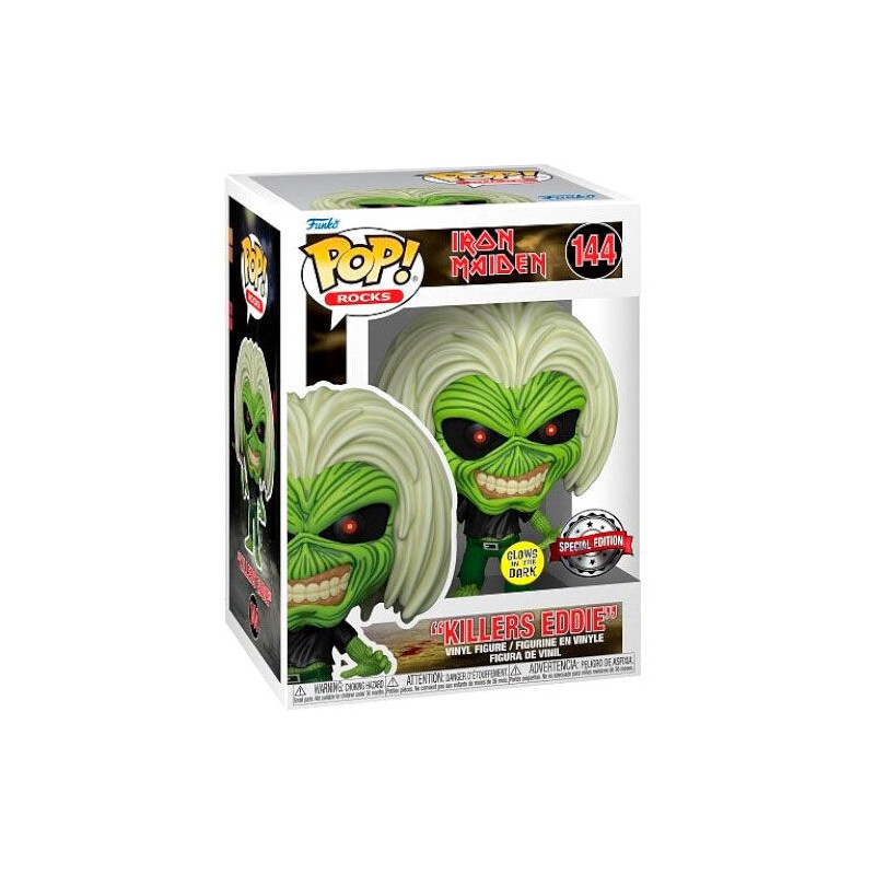Funko Pop! Rocks - Iron Maiden "Killers Eddie" - 144 (Special Edition - Glows in the Dark)
