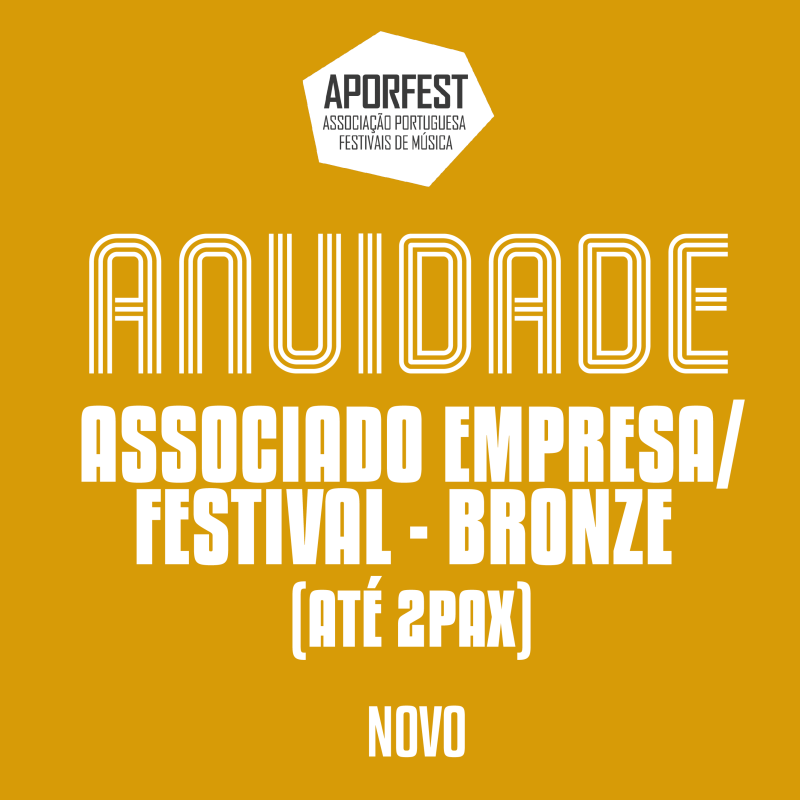 Anuidade - Associado Empresa/Festival - bronze (até 2pax) [NOVO]